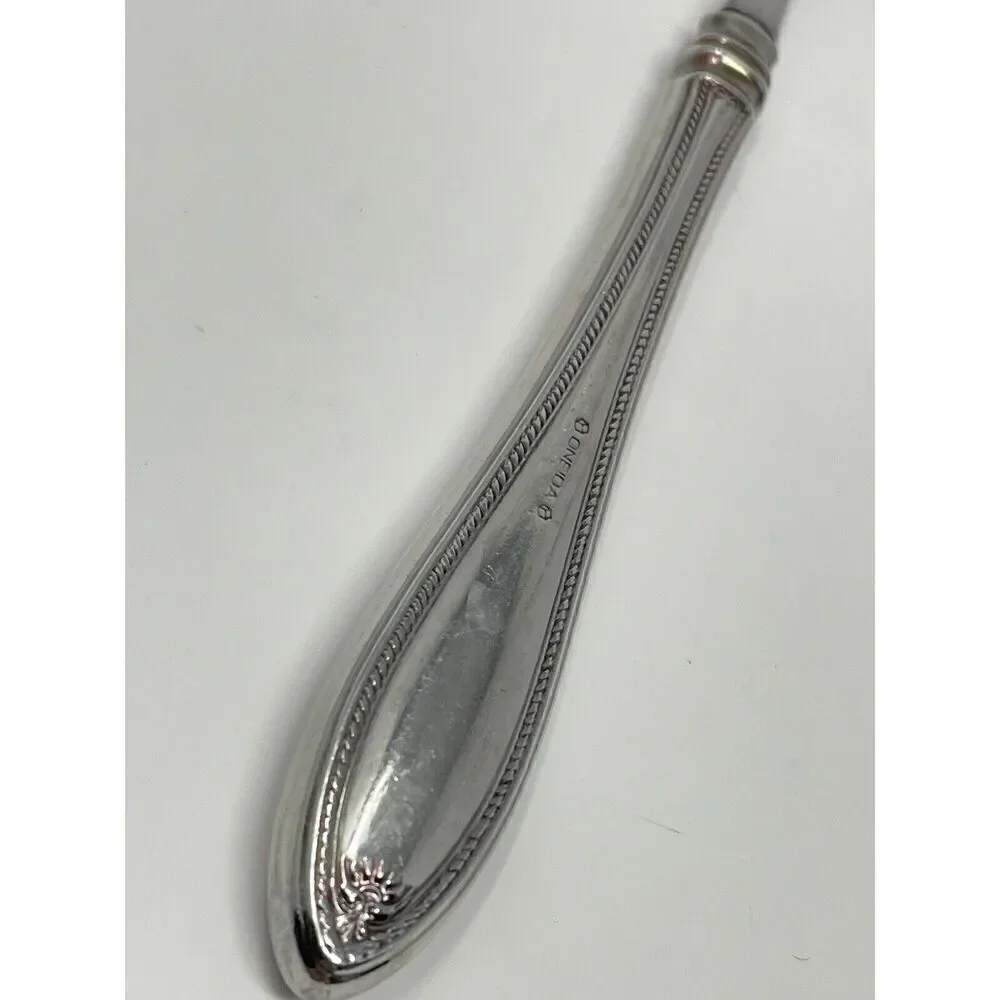 Oneida SHERATON Stainless Heirloom CUBE Glossy Place Dinner Soup Spoon 7 1/8”